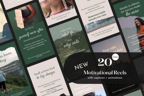 20 Motivational Canva Templates | Reels to Boost Engagement