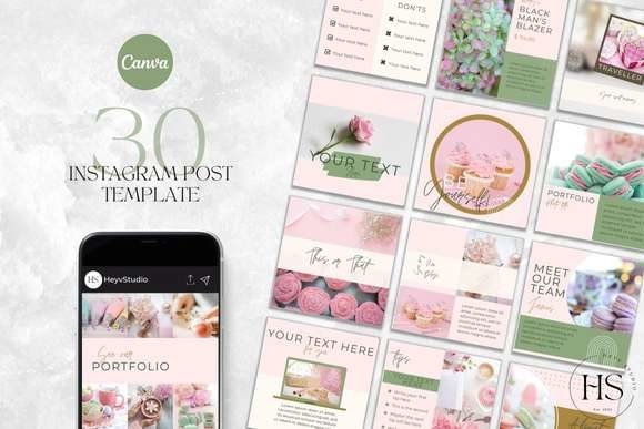 30 Instagram CANVA Post Templates: Your Creative Shortcut