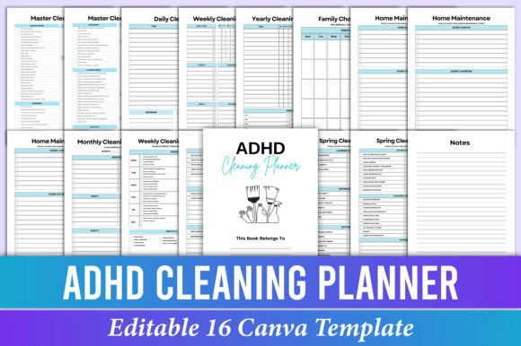 ADHD Cleaning Planner Canva Templates: A Complete Guide