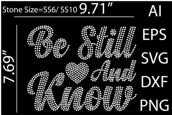 Be Still and Know Rhinestone Templates: Effortless Craft Projects