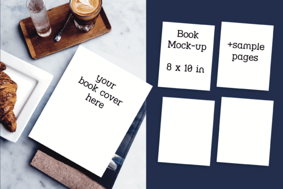 Book Cover Page Mockup 8x10 Templates a+ for Instant Marketing