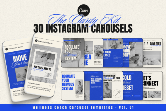 Clarity & Wellness Coach Carousel Templates: A Practical Design System