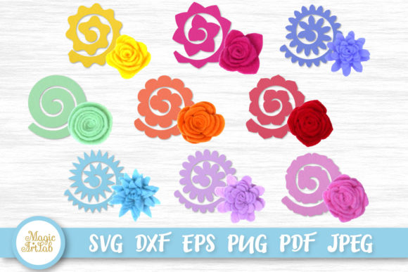 Create Gorgeous DIY Decor with Felt Flower Templates SVGs