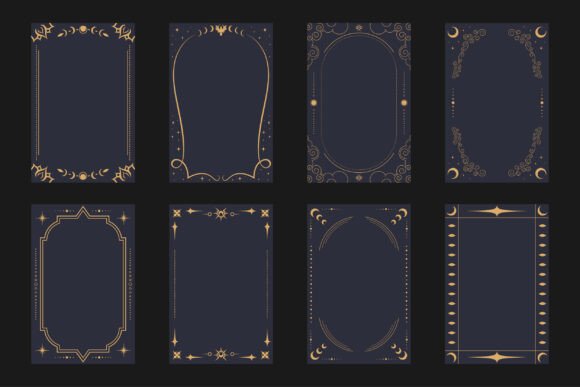Elevate Your Designs with Tarot Card Border Templates
