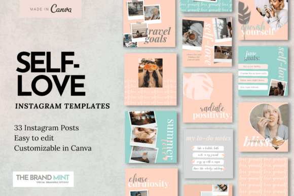 Elevate Your Feed with Self-Love Instagram Templates
