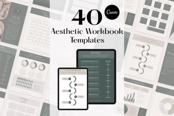Elevate Your Projects with Aesthetic Workbook Templates for Canva