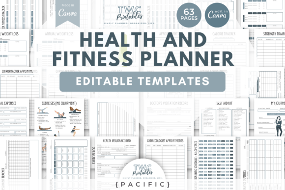 Fitness Planner Canva Templates: Your Complete Health Tracking System