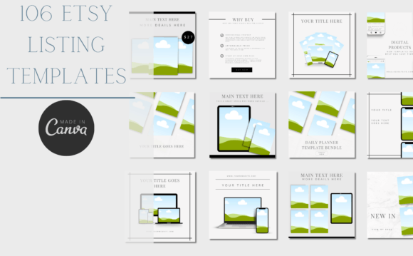 Master Your Etsy Photos with 106 Listing Templates