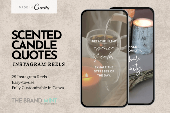 Scented Candle Quotes Reels Templates: 29 Comforting Moments