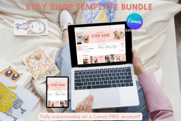 Streamline Your Etsy Branding with a Boho Listing Kit