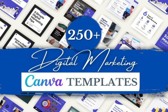 Transform Your Strategy with 250+ Canva Digital Marketing Templates
