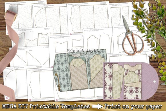 Unlock Handmade Charm with Junk Journal Folio Templates Mega Kit