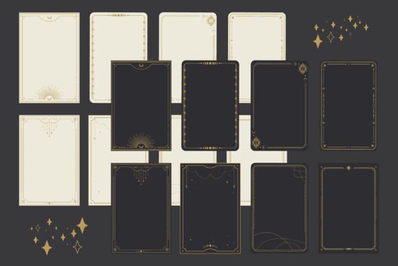 Vector Tarot Card Frame Templates: Unlocking Mystical Design